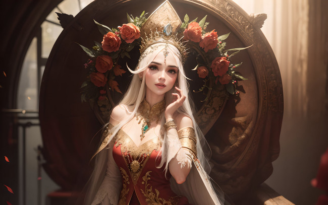 Обои картинки фото фэнтези, девушки, нейросети, графика, нейроарт, ai, art, нейронные, сети, рисунки, нейро, искусство