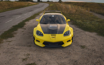 обоя chervolet corvette c6, автомобили, 3д, chevrolet, corvette, c6, widebody, tuning, car, тюнинг, авто