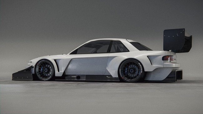 Обои картинки фото nissan silvia s13, автомобили, 3д, nissan, silvia, s13, time, attack, tuning, car, тюнинг, авто