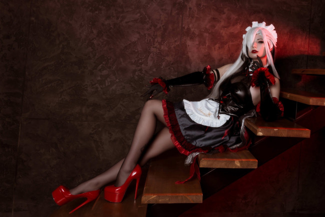 Обои картинки фото косплей модель, девушки, - креатив,  косплей, девушка, женщина, разноцветная, сексуальная, модель, звезда, позирует, разная, обувь, верхняя, стильная, одежда, нижнее, эротическое, бельё, трусы, лифчик, аксессуары, макияж, колготки, чулки, и, множество, элементов, на, фотографии