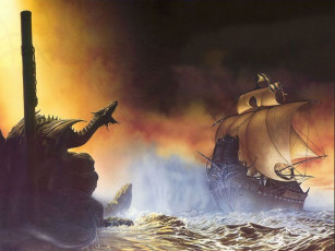 Картинка фэнтези драконы