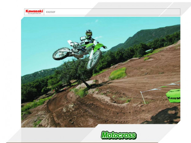Обои картинки фото kawasaki, kx250, мотоциклы