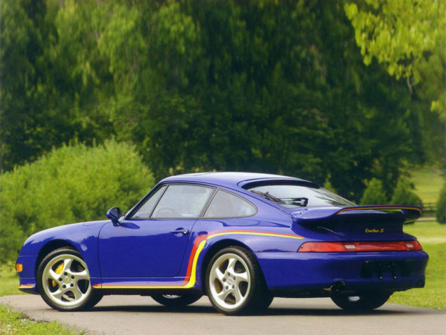 Обои картинки фото 1997, porsche, 930, turbo, автомобили