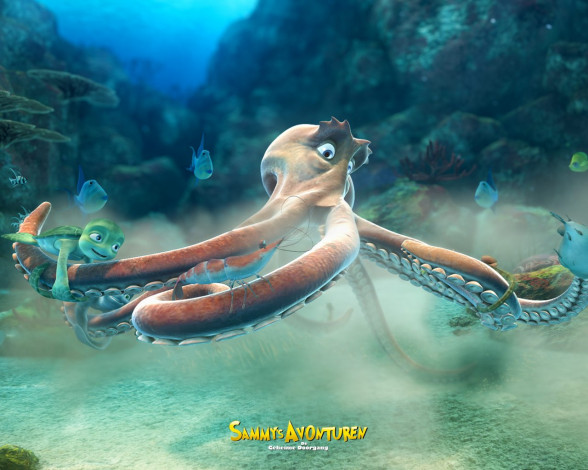 Обои картинки фото шевели, ластами, мультфильмы, sammy`s, adventures, the, secret, passage