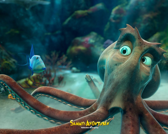 Обои картинки фото шевели, ластами, мультфильмы, sammy`s, adventures, the, secret, passage