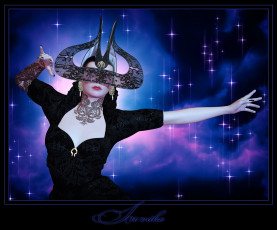 Картинка 3д графика people люди девушка маска тату