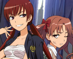 Картинка аниме toaru majutsu no index девушки