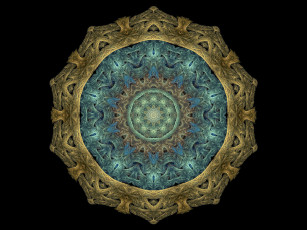 Картинка 3д графика fractal фракталы абстракция