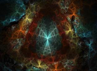 Картинка 3д графика fractal фракталы узор абстракция