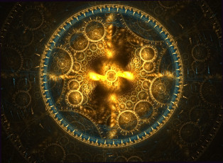 Картинка 3д графика fractal фракталы абстракция узор