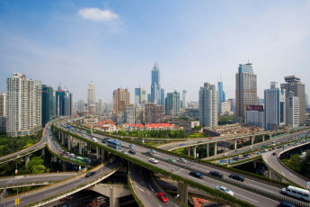 Картинка города шанхай китай