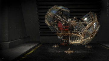 Картинка 3д графика modeling моделирование механизм