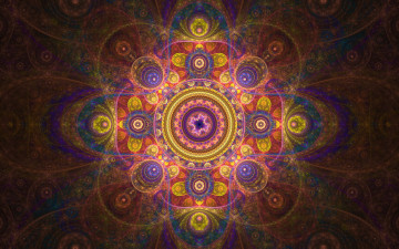 Картинка 3д графика fractal фракталы цвета