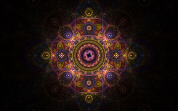 Картинка 3д графика fractal фракталы цвета