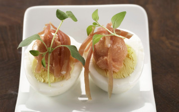 Картинка еда Яичные блюда яйца паштет зелень