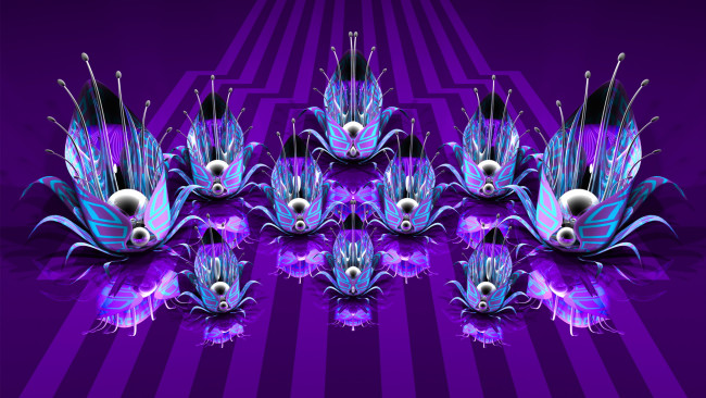 Обои картинки фото 3д, графика, fractal, фракталы, линии, узор, цвета