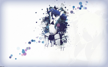 Картинка аниме black rock shooter стрелок девушка