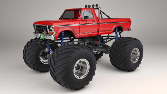 Обои картинки фото автомобили, 3д, 1978, ford