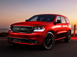 Картинка автомобили dodge красный blacktop r-t durango 2014г