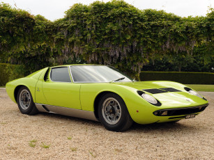 Картинка автомобили lamborghini p400 s miura зеленый uk-spec