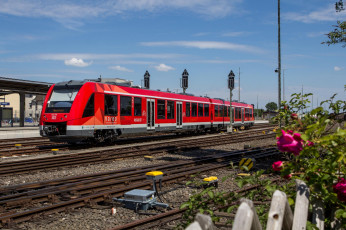 Картинка техника поезда состав локомотив рельсы железная дорога