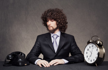 Картинка мужчины -+unsort будильник прическа парень