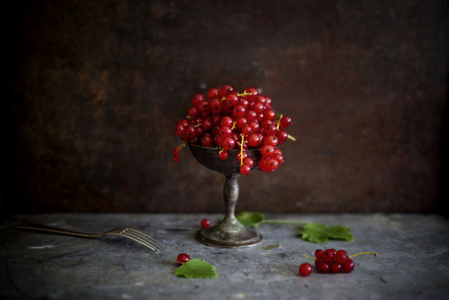 Обои картинки фото еда, смородина, красная