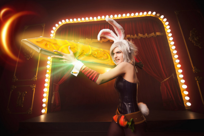 Обои картинки фото league of legends, видео игры, riven, league, of, legends, exile, меч