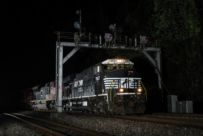 Обои картинки фото техника, поезда, рельсы, железная, дорога, состав, локомотив