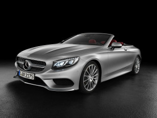 обоя автомобили, mercedes-benz, 2015г, a217, line, cabriolet, amg, s, 500