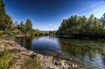 Картинка природа реки озера река лес