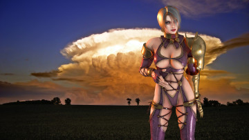 Картинка 3д+графика фантазия+ fantasy девушка фон взгляд