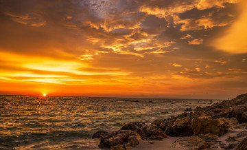 Картинка природа восходы закаты закат горизонт