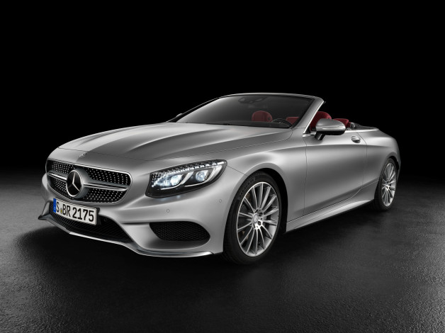 Обои картинки фото автомобили, mercedes-benz, 2015г, a217, line, cabriolet, amg, s, 500