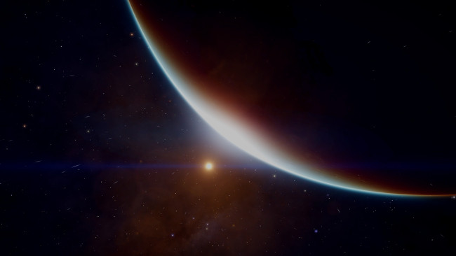 Обои картинки фото космос, арт, пространство, звезды, планета