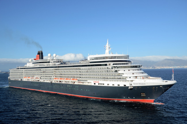 Обои картинки фото queen elizabeth, корабли, лайнеры, круизный, лайнер