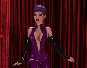 обоя 3д графика, люди , people, фон, взгляд, девушка