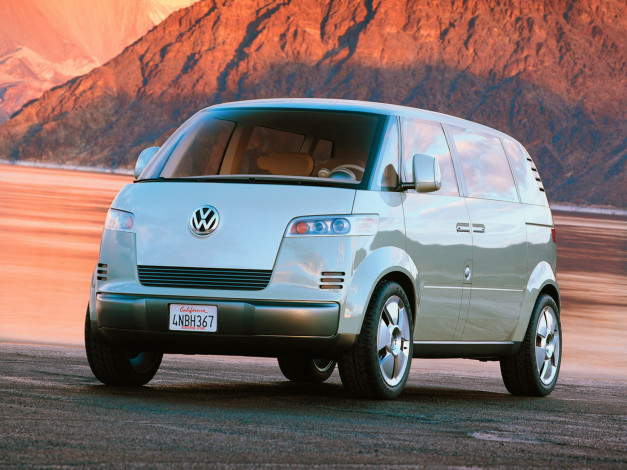 Обои картинки фото volkswagen microbus concept 2001, автомобили, volkswagen, microbus, 2001, concept