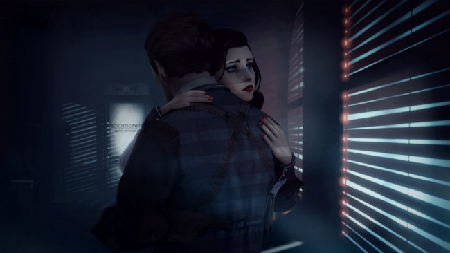 Обои картинки фото 3д графика, романтика , romantics, парень, фон, взгляд, девушка