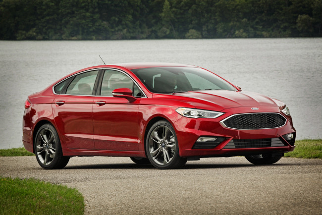 Обои картинки фото автомобили, ford, 2017г, sport, fusion