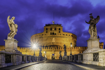 Картинка castel+sant`angelo города рим +ватикан+ италия простор