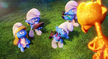 Картинка мультфильмы smurfs +the+lost+village мультик смурфета смурфики кадр смурфы the 3