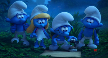 Картинка мультфильмы smurfs +the+lost+village мультик смурфета смурфики кадр смурфы the 3