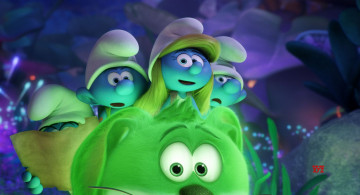 обоя мультфильмы, smurfs,  the lost village, роль, кадр, 3, мультфильм, смурфы, персонажи