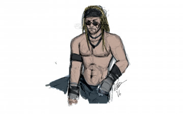 Картинка разное арты перчатки очки торс блондин парень