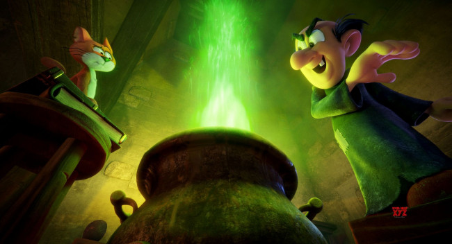 Обои картинки фото мультфильмы, smurfs,  the lost village, персонажи, роль, мультфильм, 3, кадр, смурфы