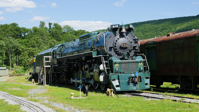 Обои картинки фото техника, паровозы, рельсы, паровоз