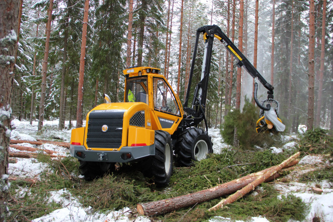 Обои картинки фото техника, лесоповалочная техника, sampo