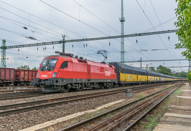 Обои картинки фото техника, электровозы, состав, локомотив