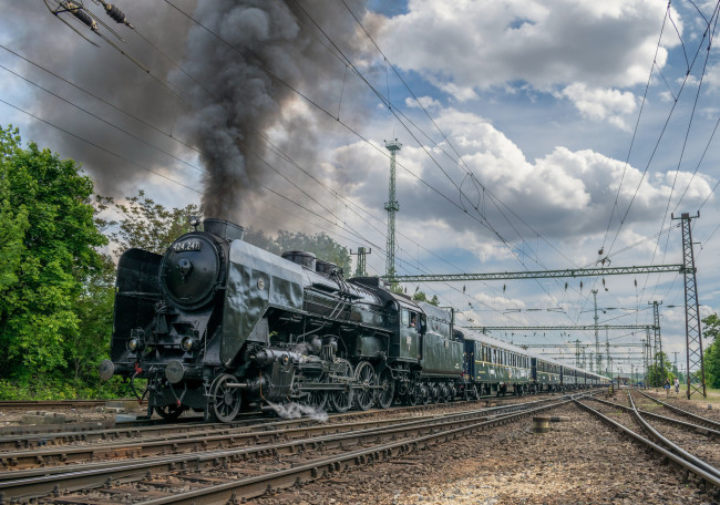 Обои картинки фото техника, паровозы, паровоз, рельсы